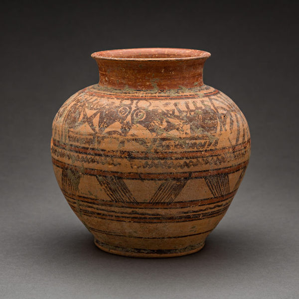 Indus Valley Terracotta Vessel Decorated with Zoomorphic and Geometric Designs// published 8109
