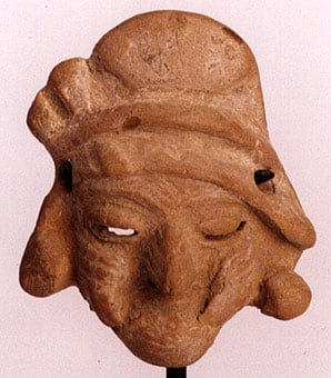 Mayan Miniature Mask of an Old Woman