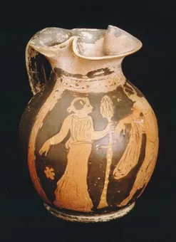 Apulian Red-Figure Trefoil-Lipped Oinochoe