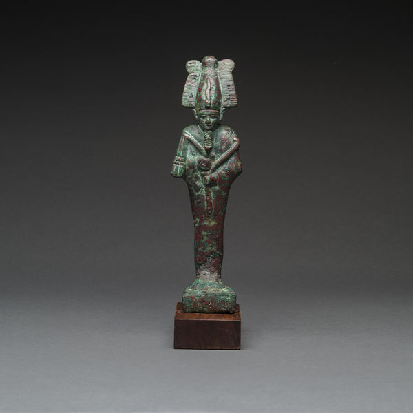 26th Dynasty Bronze Sculpture of Osiris
