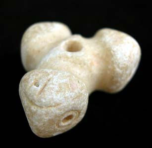 Mesopotamian Three-Headed Stone Amulet