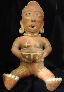 Terracotta Seated Female with Bowl