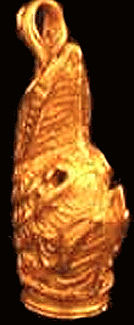 Roman Gold Necklace Terminal Shape Of Boar's Head