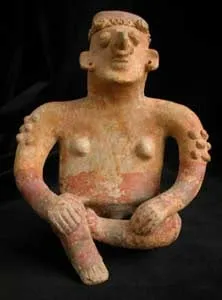 Jalisco Sculpture of a Seated Man