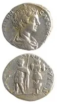 Silver Denarius of Caracalla Struck While Caesar