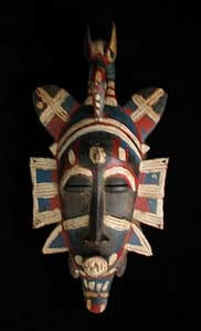 Senufo Wooden Polychrome Kpeliye'e Mask