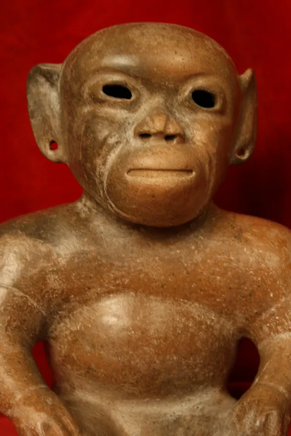 Colima Vessel in the Form of a Seated Hunchback