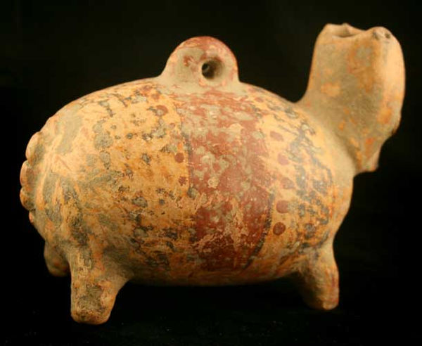 Mayan Terracotta Vessel in the Form of an Anteater