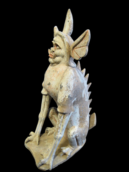 Tang Sculpture of a Spirit Guardian