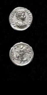Silver Denarius of Geta Struck While Caesar