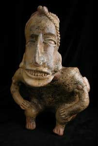 Ameca-Ezatlán Style Jalisco Sculpture of a Crouching Shaman