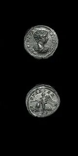 Silver Denarius of Geta Struck While Caesar