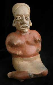 Ameca-Ezatlán Style Jalisco Terracotta Sculpture of a Seated Woman
