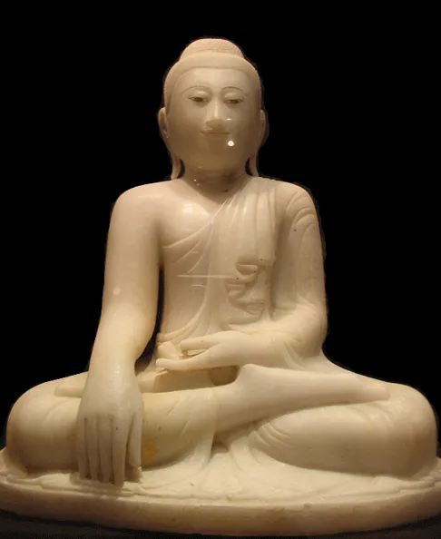 Mandalay Seated Marble Buddha