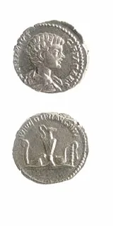 Silver Denarius of Geta Struck While Caesar