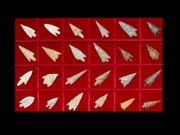 Set of Twenty-Four Neolithic Flint Arrowheads