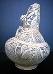 Mavera al-Nahr or Khurasan Slip-Painted Ewer with Turquoise-Glazed Highlights