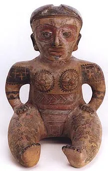 Terracotta Sculpture of a Seated Woman