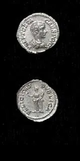 Silver Denarius of Geta Struck While Caesar