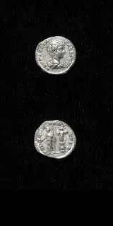 Silver Denarius of Geta Struck While Caesar