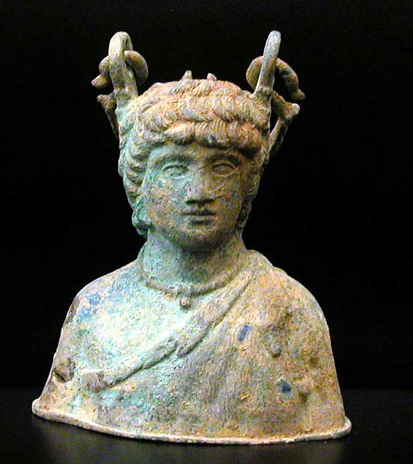 Roman Balsamarium in the Form of the Bust of Antinous