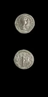 Silver Denarius of Geta Struck While Caesar