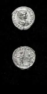 Silver Denarius of Geta Struck While Caesar