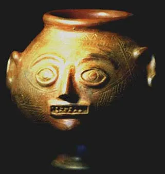 Redware Trophy Head