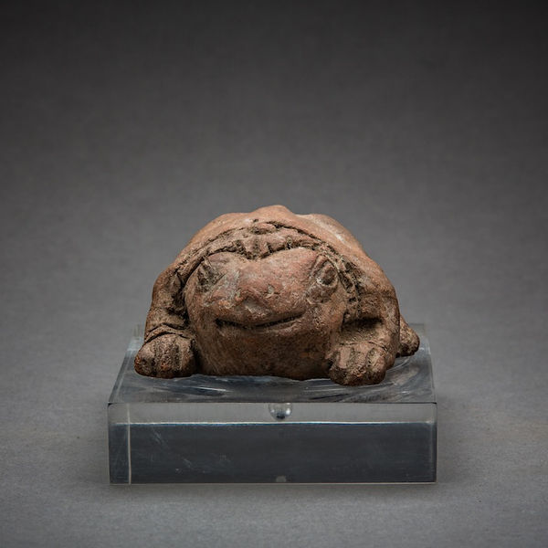 Indus Valley Terracotta Sculpture of a Recumbent Toad