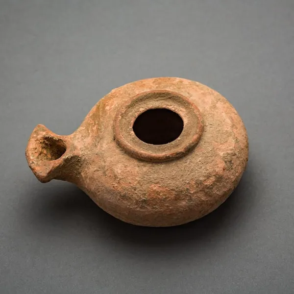 Herodian period terracotta oil lamp