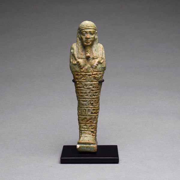 Faience Ushabti of the 26th Dynasty