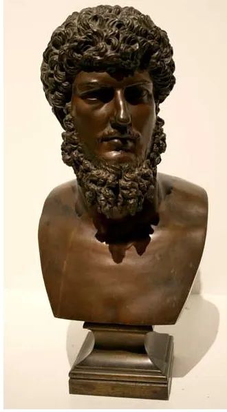 Bronze Bust of a Roman Emperor