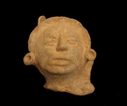 Mayan Terracotta Sculpture of a Head