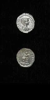 Silver Denarius of Geta Struck While Caesar