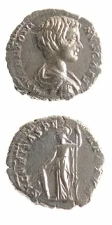 Silver Denarius of Caracalla Struck While Caesar