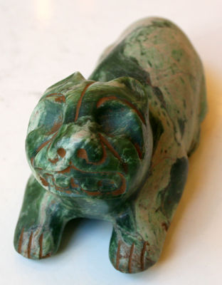 Olmec Jade Sculpture of a Jaguar