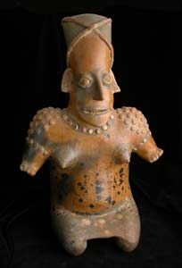 Ameca-Ezatlán Style Jalisco Terracotta Sculpture of a Seated Woman
