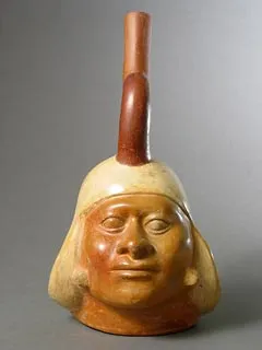 Moche Portrait Head Vessel