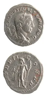 Silver Denarius of Emperor Severus Alexander