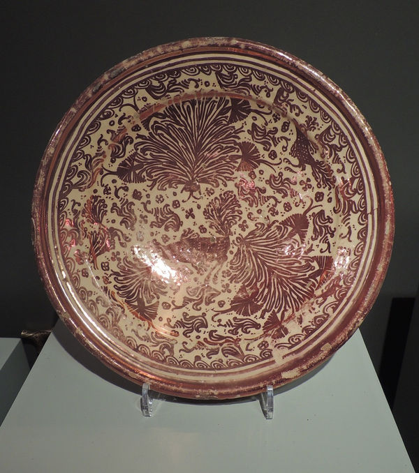 Hispano-Moresque copper lustre bowl