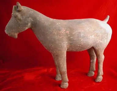Han Terracotta Sculpture of a Goat