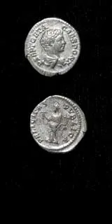 Silver Denarius of Geta Struck While Caesar