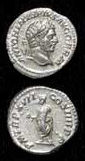 Silver Denarius of Emperor Caracalla