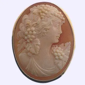 Shell Cameo Brooch