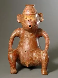 Monkey Effigy Vessel