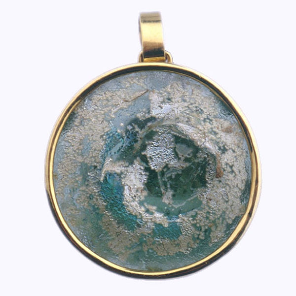 Pendant Of A Roman Glass Fragment
