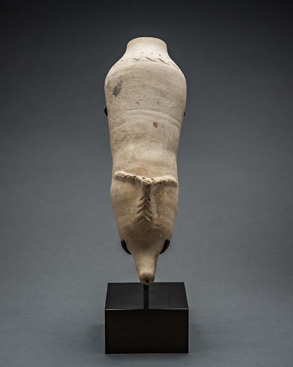 Terracotta zoomorphic rhyton