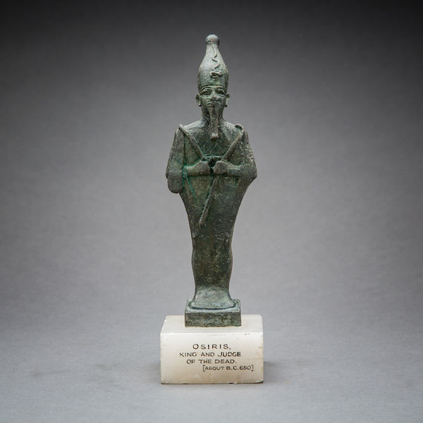 Egyptian Bronze Sculpture of Osiris