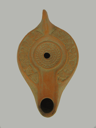 Early Christian Terracotta Oil Lamp