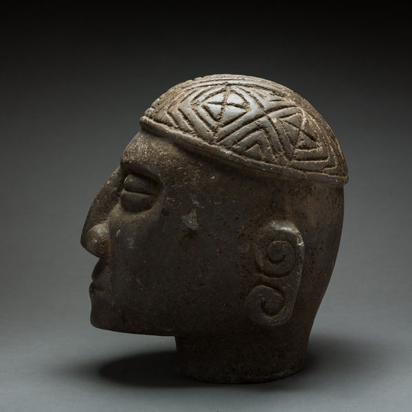 Green Stone Trophy Head